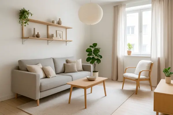 Inspirações de decoração escandinava em micro-apartamentos