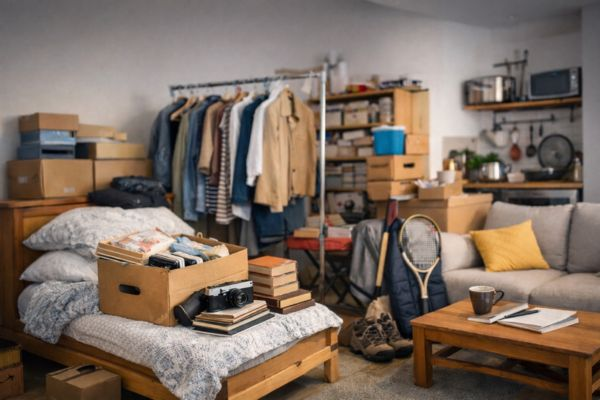 Organização consciente em microapartamento: quando o espaço não comporta tudo