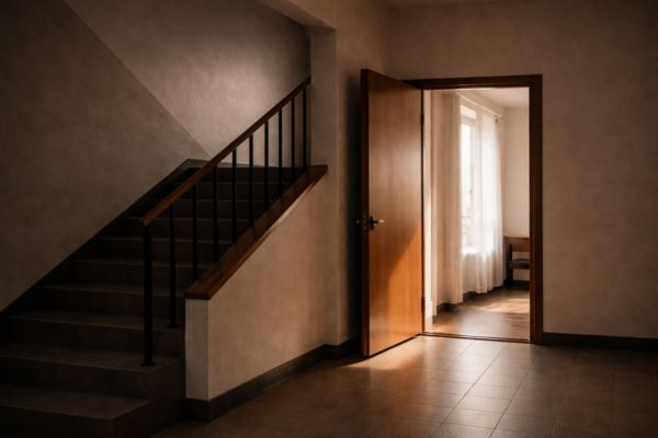Um espaço entre um lugar e outro