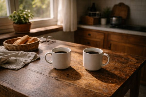 café em ambiente acolhedor